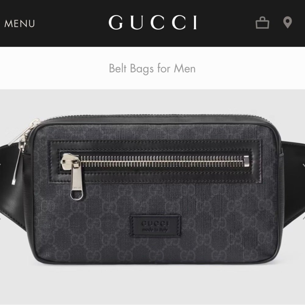 GG Gucci Black belt bag